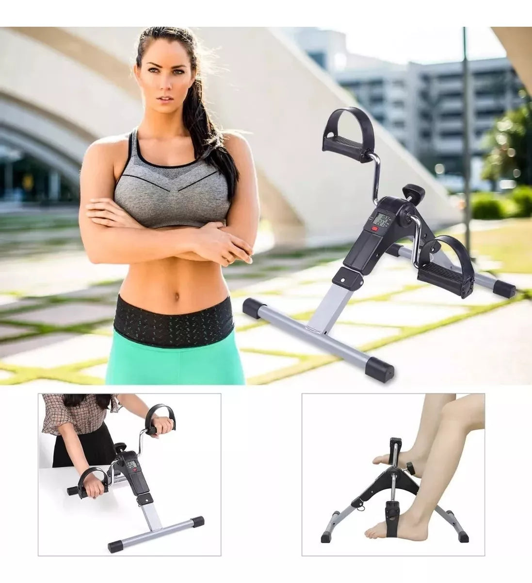 Pedalera Home Fitness Con Pantalla Lcd